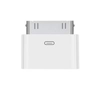 Lightning to 30 Pin Adapter Charging Sync Connector 8 Pin Female to 30 Pin Male Adapter Adapter for Select iPhone, iPad and iPod Models (White)