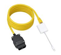 Lightning to Ethernet, 2 in 1 Phone to OBD2,ENET Rj45 Cable ethernet Connector Tools to OBD Interface Cable Coding F-Series 10/100Mbps High Speed,Ethernet Adapter with Charge Port Plug and Play[White]
