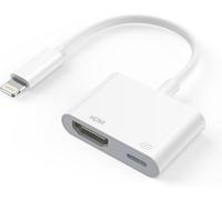 Lightning to HDMI Adapter 【Apple MFi Certified】 iPhone and iPad HDMI Adapter Lightning Digital AV Adapter HDMI Cable Converter 1080P Video & Audio Sync Screen for iPhone, iPad, iPod Support All iOS