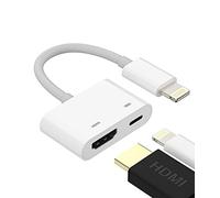 Lightning to HDMI Adapter for TV for iPhone 12 13 pro max Splitter Digital AV Female Port Converter and Charging Connector Cord Projector Monitor Sync Screen for Ipad Mini for Apple MFI Certified