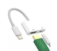 Lightning to HDMI Adapter for TV Iphone Splitter Screen Projector Monitor Sync Charging Cord Digital AV Female Port Converter Charger Connector for Apple 11 12 13 14 ProMax Mini 7 8 Plus SE XR XS Ipad