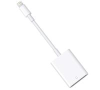Lightning to SD Card Reader for Select iPhone, iPad and iPod Models (Support iOS 13 and Before), Trail Game Camera Viewer, No App Required (White)