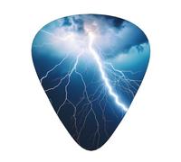 lightning Wear-resistant guitar picks for guitar, bass, electric guitar, ukulele, thin, medium, heavy, 12-piece guitar picks