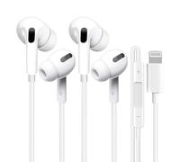 Lightning Wired Earphones 2 Pack, Apple MFi Certified In-Ear Wired Earbuds for iPhone 14/14 Plus/13/12/11/8/7 X Pro Max,iPad, Lightning Headphones with Microphone and HiFi Stereo