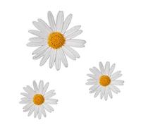 LightningSigns 3 x Daisy Flower Car,Camper Van Mirror Stickers Decals