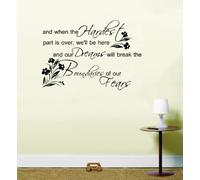 LightningSigns Brandon Flowers Killers Crossfire Lyrics Life Dreams Quote Wall Art Sticker (Matt Black)