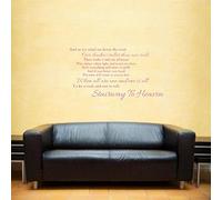 LightningSigns Led Zeppelin Stairway to Heaven music lyrics inspirational quote Wall Art Vinyl Sticker LSWA7103 (Pink)