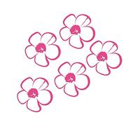 LightningSigns Pink Daisy Flower Car,Camper Van Window Stickers x 5