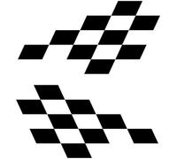 LightningSigns Stock Rally Car Racing Chequered Stickers/Decals