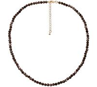 Lightock - 3-4mm Boho Simple Faceted Beads Necklace Energy Crystals for Women Handmade Jewelry, Stone, Obsidian