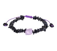 Lightock Irregular Spiritual Raw Stones Bracelets Reiki Crystals Chips Beaded Bracelets for Women Wealth Energy Balance Jewelry, M, Stone, Tourmaline