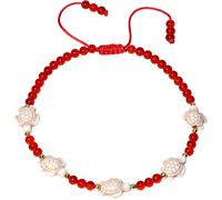 Lightock Spiritual Crystals and Stones Beaded Anklet Howlite Turtle Boho Ankle Bracelets for Women Summer Hawaii Beach Foot Jewelry, M, Stone, Agate