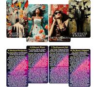 LIGHTOF JUSTICE Echoes of The Soul Oracle Cards with Guidebook, 80 Oralce Deck Help You delve into The Realms of Introspection, Emotional Healing, and Spiritual Alignment