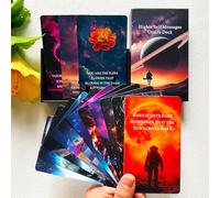 LIGHTOF JUSTICE Higher Self Messages Oracle Cards Deck, Cosmic Oracle Cards, Spirit Oracle Deck Help You Dispelling Doubts and Empowering Yourself in Love, Life, and Career