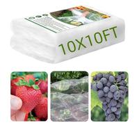 LIGHTOF JUSTICE Netting for Vegetables, Fruit, Greenhouse, Fine Mesh (10x10FT)