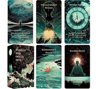 LIGHTOF JUSTICE Seeds of Stardust Oracle Deck, Cosmic Oracle Cards for Intuition, 80 Tarot Cards for Divine Guidance and Higher Self Messages
