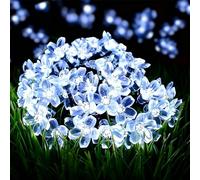 LIGHTOP Flower Fairy Light Battery Operated Indoor String Lights 30LED Cherry Blossom Lights Waterproof Decoration for Camping,Garden Fence,Birthday,Wedding Party,Bedroom （Cool White）