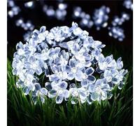 LIGHTOP Flower Fairy Light Battery Operated Indoor String Lights 30LED Cherry Blossom Lights Waterproof Decoration for Camping,Garden Fence,Birthday,Wedding Party,Bedroom （Cool White）