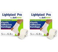 Lightplast Pro by Actimove Sports Edition EAB Tape with Light to Medium Support for Joints, 5 cm x 6.8 m, White, 1 Roll (Pack of 2)