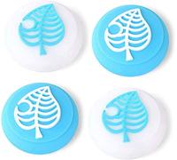 LightPro Animal Crossing Switch Thumb Grips Cap Joystick Caps for Nintendo Switch Joy-Con and Switch Lite Controller, Soft Silicone Analog Stick Covers Set for Controllers (Green)