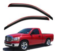 Lightronic WV192607 in-Channel Side Window Visor Deflector Rain Guard, Dark Smoke Shatterproof, 2-Pieces Set for 2002-2008 Dodge Ram 1500, 2003-2009 Dodge Ram 2500 & 3500 with Regular Cab
