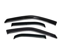 Lightronic WV94550 Outside-Mount Side Window Visor Deflector Rain Guard, Dark Smoke 4-Pieces Set, Fit for 2006-2012 Ford Fusion, 2007-2012 Lincoln MKZ, 2006-2010 Mercury Milan, 2006 Lincoln Zephyr