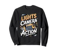 Lights Camera Action Filmmaker Director Cinema Sweatshirt