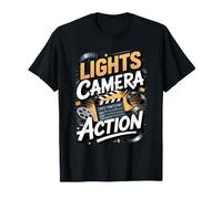 Lights Camera Action Filmmaker Director Cinema T-Shirt