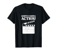 Lights Camera Action! Filmmaker Movie Director Acting T-Shirt
