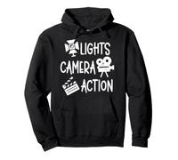 Lights Camera Action Movie Maker Film Director Pullover Hoodie