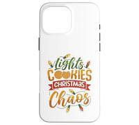 Lights, Cookies, Christmas Chaos Case for iPhone 16 Pro Max