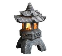 Lights For Living Room Ornamental Japanese Garden Lantern, Japanese Solar Pagoda, Garden Decoration, Pagoda, Statue - Indoor and Outdoor Solar - Solar Garden, Patio,