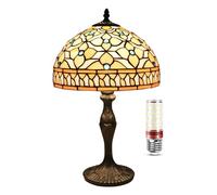 Lights For Living Room Tiffany Style Bedside with Cord Switch, Retro Art Deco s, E27 Socket, Desk s, Stained Glass Style Vintage Table Bed,Blue