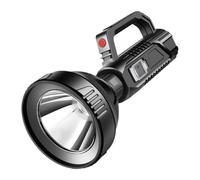# Lights Handheld Large Searchlight Rechargeable LED Spotlight Portable Handheld Light With Handle Suitable For Hiking Camping Emergency (Black, One Size)
