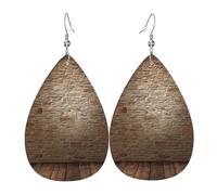 Lights Hit The Brick Wall Print Fashion Teardrop Dangle Earrings Jewelry For Women Valentine'S Festival Travel