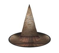Lights Hit The Brick Wall Print Halloween Witch Hat,Foldable Spire Hat,Suitable For Halloween Carnival,Masquerade,Party Costume Accessories