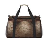 Lights hit The Brick Wall Print Versatility Ample Space Travel Bag Stylish Functional Tote for Outdoor Activities