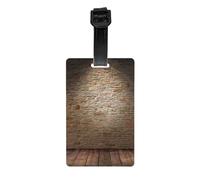 Lights hit The Brick Wall Print Waterproof Luggage Tags Cruise Ships Travel Essentials Backpack Suitcases Labels
