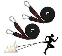 Lights Mountain 2 Pcs 9.8FT Sled Harness Pulling Straps, Sled Tire Harness Attachment for Football Running Sprinting Resistance Speed Agility Training
