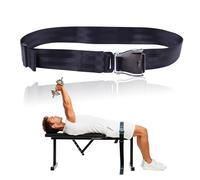 Lights Mountain Bench Stabilizer Strap for Assisted Nordic Curl, Lat Pulldown, Leg Extension - 5ft Adjustable Workout Anchor Belt with Heavy-Duty Metal Buckle for Home Gym, Dumbbell Press, Leg