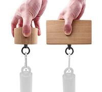 Lights Mountain DIY Wooden Pinch Block Grips 2 in 1 Hand Grip Workout Climbing Power Grips Forearm Finger Exerciser Strength Training Strengthener Equipment