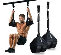Lights Mountain Heavy-Duty Hanging Ab Straps for Pull-Up Bar, Support for Tall Athletes, Thick Padded Arm Cradle for Core Strength & Ab Training,Compatible with Pull-Up Bars & Cable Machines