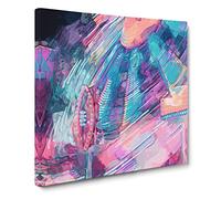 Lights of the Fair Canvas Print | Gallery Wrapped 30mm Frame Wall Art | 20x20 inches | Ready to Hang | Abstract Picture | Living Room Bedroom Lounge Office