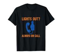 Lights Out? Always On Call Electrician Graphic T-Shirt