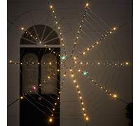 Lights4fun 100 LED Large Spider’s Web Halloween Decoration Battery Timer (D) 1.15cm
