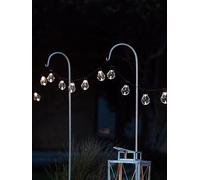 Lights4Fun 20 Warm White Carnival Solar Festoon Lights One Colour