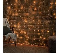 Lights4fun 2x2m Outdoor Garden Curtain Fairy String Lights 192 Multifunction LEDs Remote Controlled Mains Powered Waterproof IP44