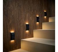 Lights4fun 4 Solar Up and Down Wall Lights