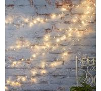 Lights4fun 40m 800 Dual Colour LED Plug-in String Fairy Lights - Clear Cable - Remote Control & Timer - Multi-Function - IP44 Rated for Outdoor Use