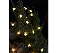 Lights4Fun 50 Warm White Star Outdoor Micro Fairy Lights White